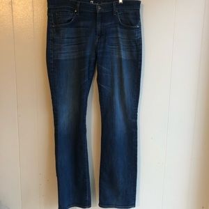 7 for all Mankind Brett jeans sz 34 dark wash